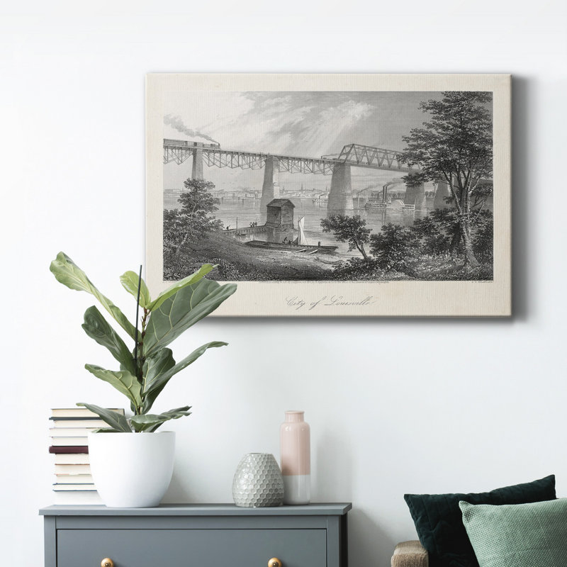 City of Louisville - impression sur toile tendue, H 18 po x l 12 po x P 1 po