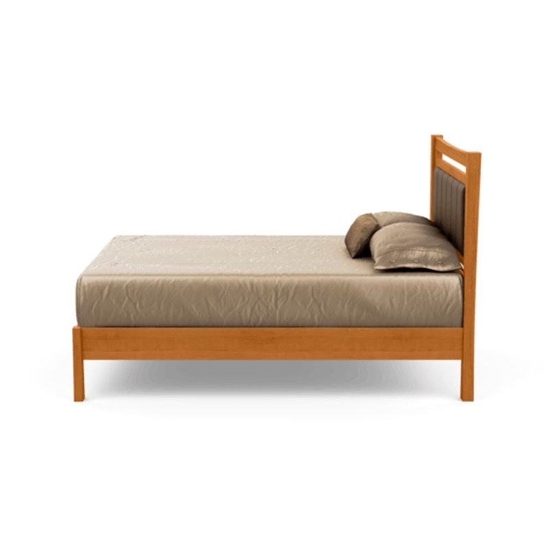 Monterey Upholstered Bed, Natural Cherry, King, Coffee