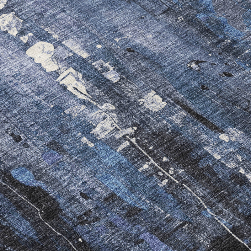 Tapis intérieur / extérieur bleu Caelion, 8' x 10'