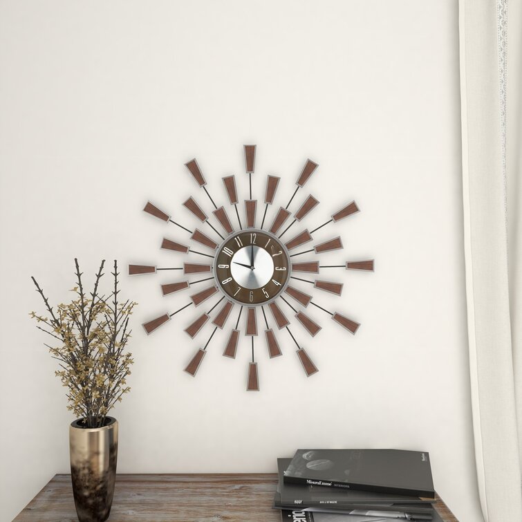 George Oliver Ladue Metal Wall Clock & Reviews