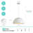 15.75" Adjustable White Dome Pendant Light-988963751