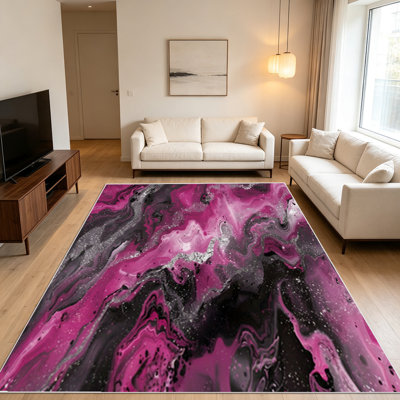 Tapis d'inspiration abstraite pour salon, 1 pièce, doux et confortable, convient à toutes les saisons, facile à entretenir, tapis d'intérieur lavable à la machine, sous la table de ferme convenant à la chambre à coucher, à la salle à manger, au bureau, au balcon, au patio, à la maison