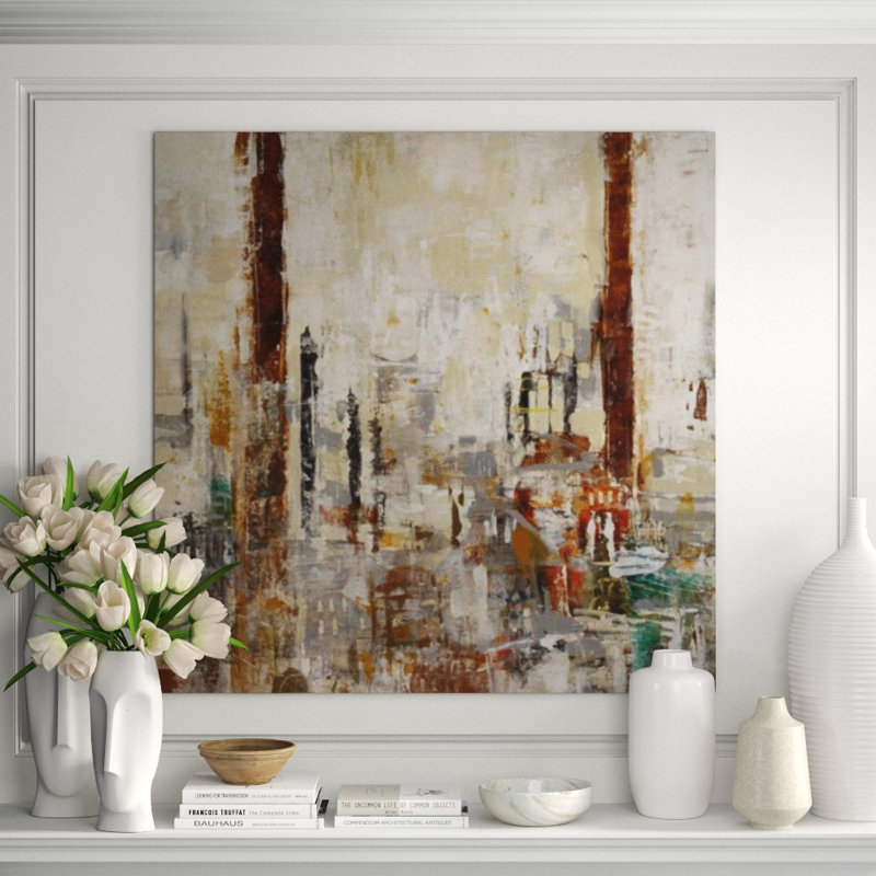 Rhyolite City II Painting by Chelsea Art Studio, Plexi, 36" H x 36" W x 1.5" D