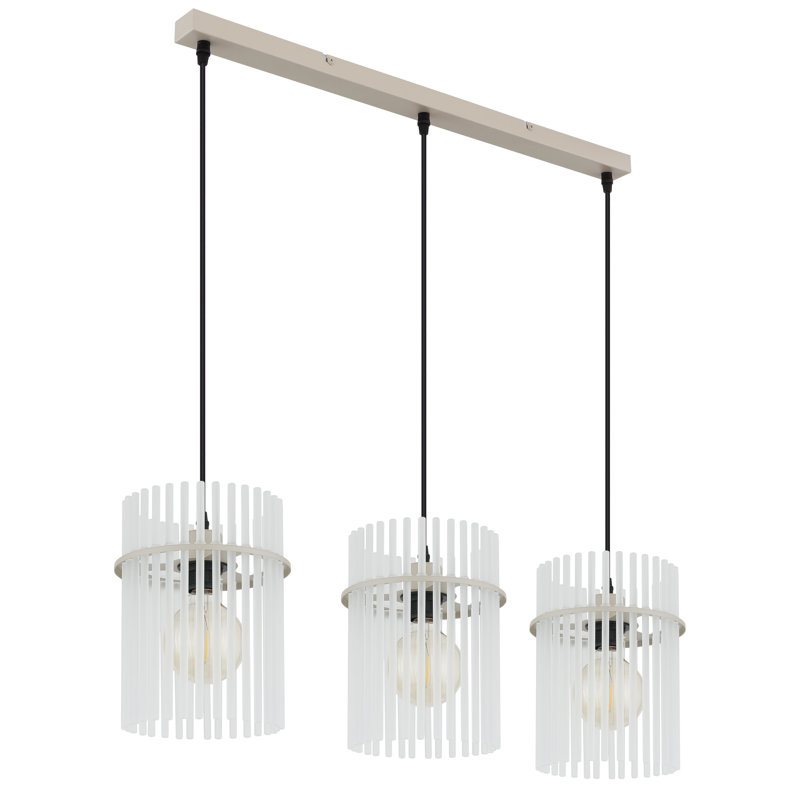 Suelyn 3 - Light Natural Geometric Pendant