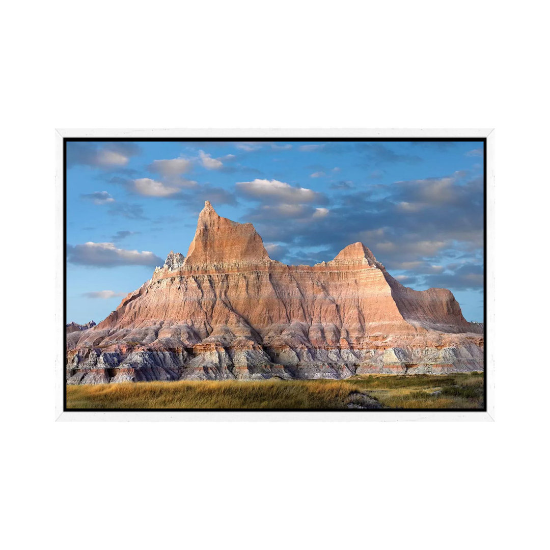 Sandstone Striations And Erosional Features, Badlands National Park, South Dakota von Tim Fitzharris - Gallery-Wrapped C...