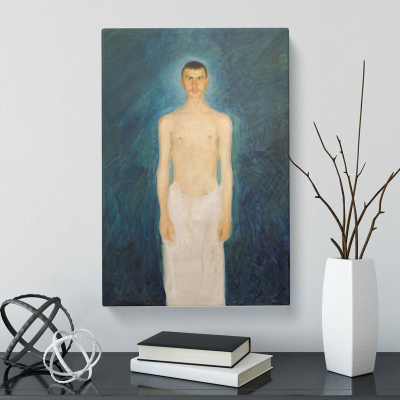 Self-Portrait Vol.3 by Richard Gerstl - Wrapped Canvas, 50cm H x 35cm W x 3cm D