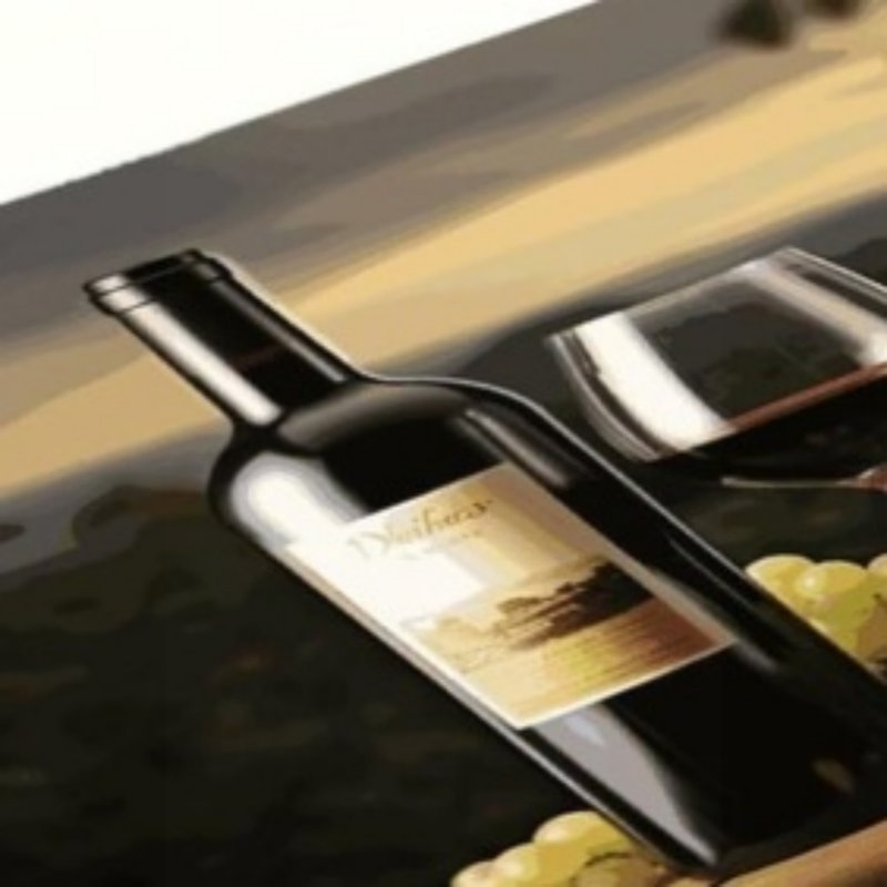 Ensemble de 2 tapis de cuisine à imprimé tonneau de vin pour la cuisine et la cave à vin, brun et beige