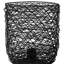 Lampe de table en fer style panier - 14,5 po - noir