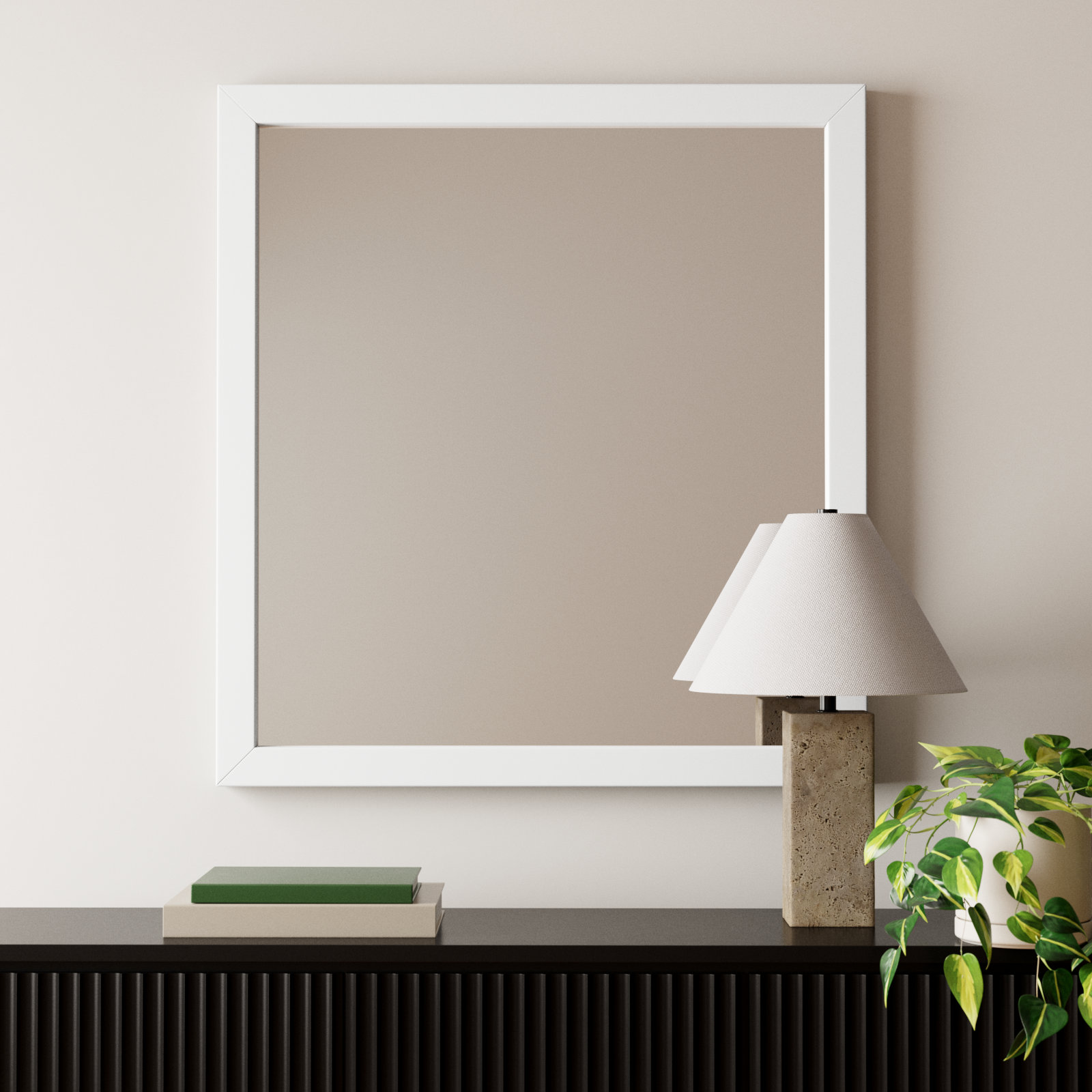 Capra Wood Rectangle Wall Mirror
