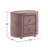 Velvet Upholstered Nightstand With 2 Drawers