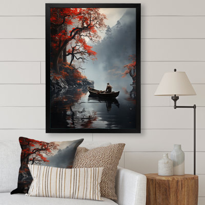 Zayliana Fishing At The Lake Whispering Breeze III - Print on Canvas