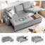 Canapé-lit convertible 83,5 po avec lit escamotable-282597771