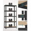90cm W Steel Height -Adjustable Shelving Unit-366118308