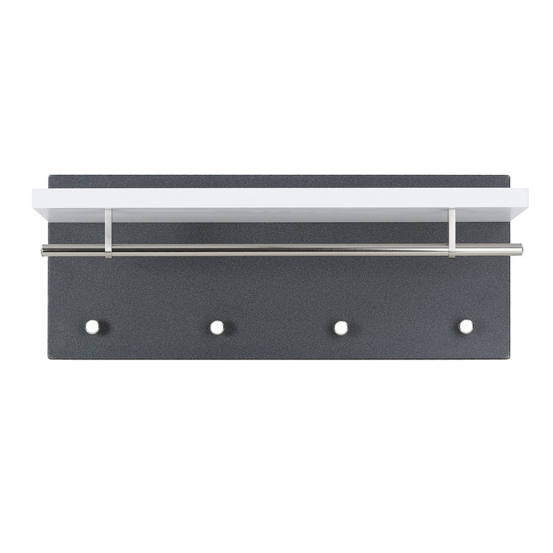 Jaac Wall Mounted Coat Rack, White
