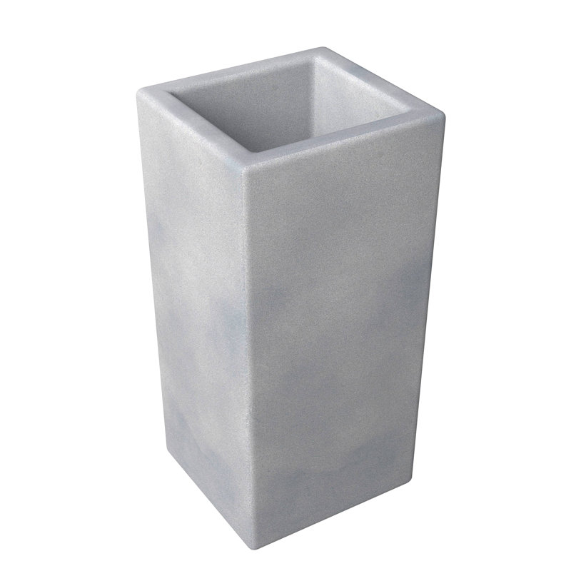 Tall Aged Concrete Fiberstone and MGO Clay Planter