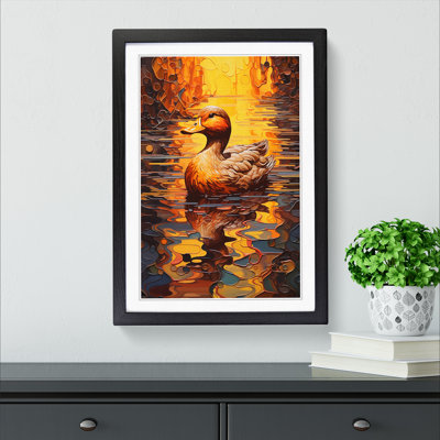 Duck Orphism Framed Print
