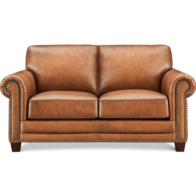 Smith Top Grain Leather Loveseat