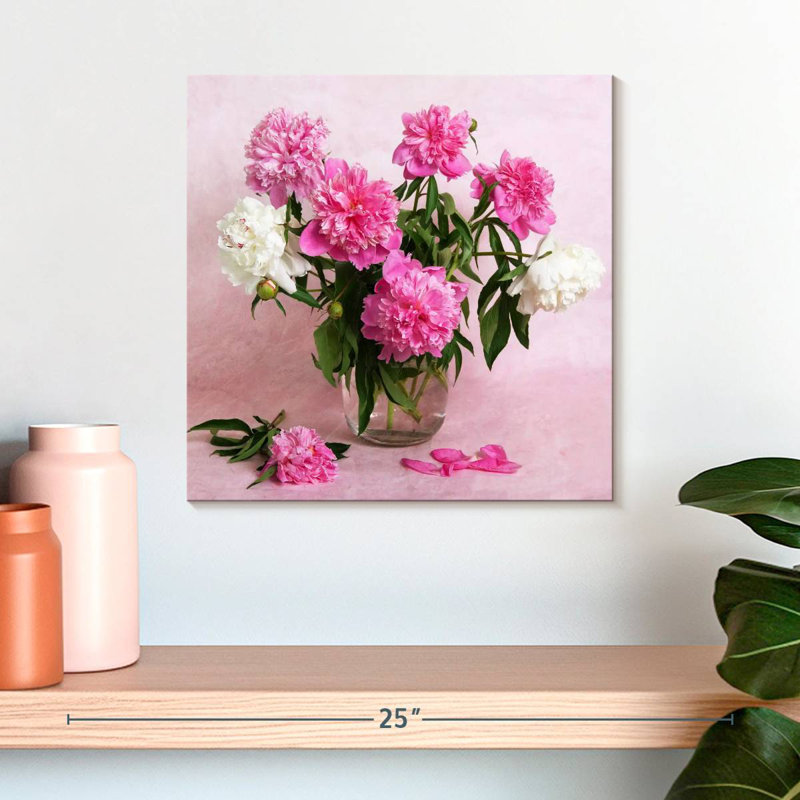Harnek Delicate Peonies, 16" H x 16" W