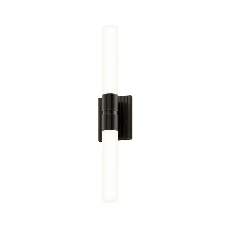 Scepter Dimmable LED Bath Bar, Black Brass, 4000