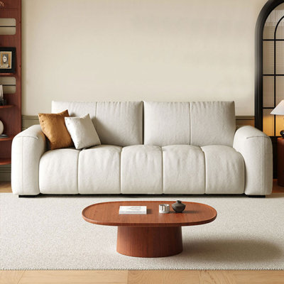 Canapé blanc modulaire 100% polyester
