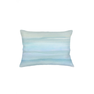Coussin en lin Cool Blue Sunset 14 x 20 avec duvet
