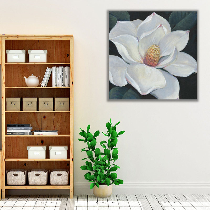 «Blooming Magnolia II», reproduction d'art sur toile, H 16 po x l 16 po
