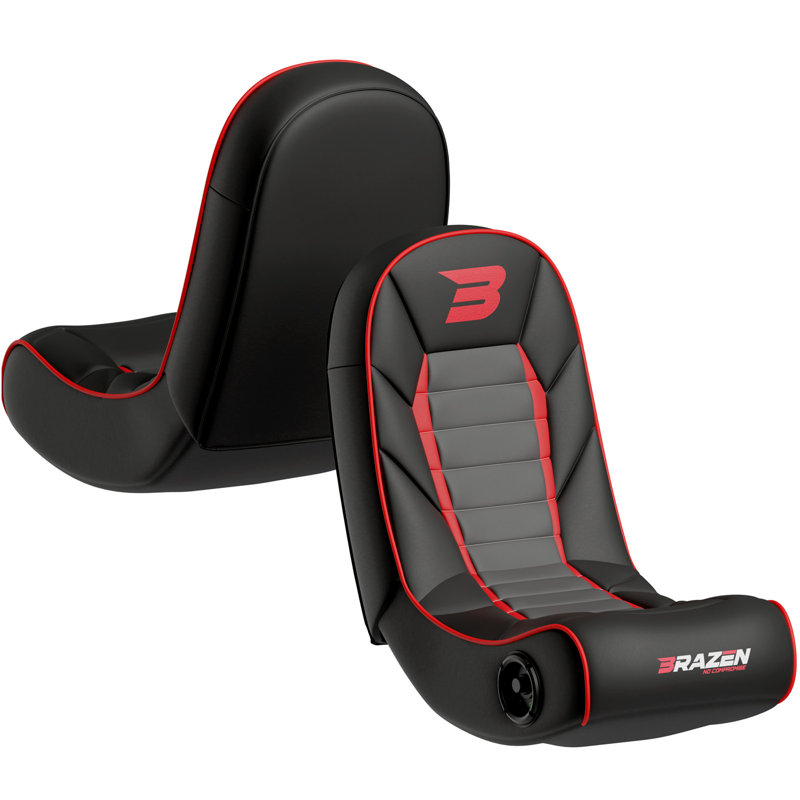 BraZen Sabre 2.0 Bluetooth Surround Sound Gaming Chair, Red