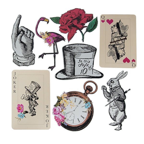 Talking Tables Truly Alice 13 Alice in Wonderland Mad Hatter  Party Paper Napkins for a Tea Party or Birthday (20 Pack) : Home & Kitchen