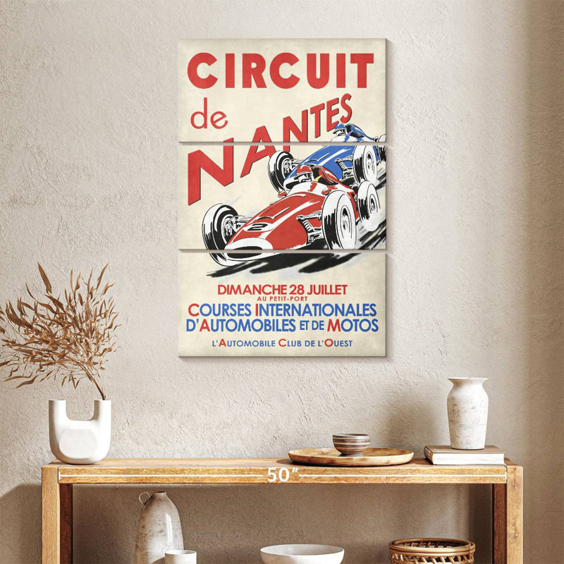 Mehar Circuit De Nantes 1946, 38" H x 24" W