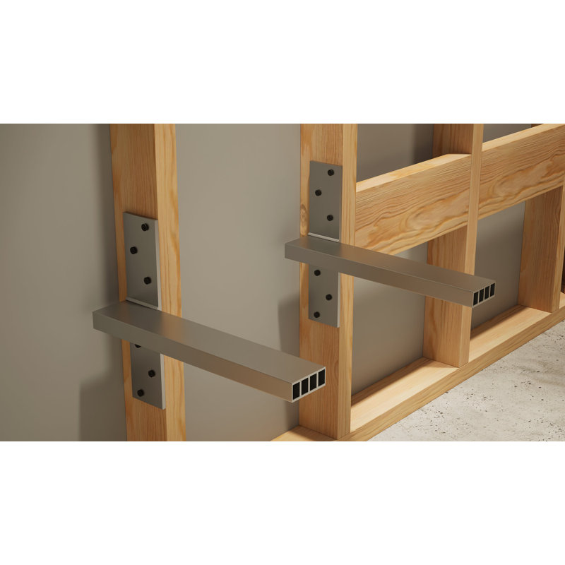 84in. × 14in. × 4in. The Original Floating Shower Bench Kit® with GoBoard Foam Board® – Original Shower Bench Bracket®