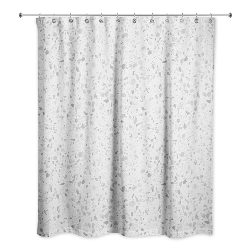 Rideau de douche simple Alondria, gris
