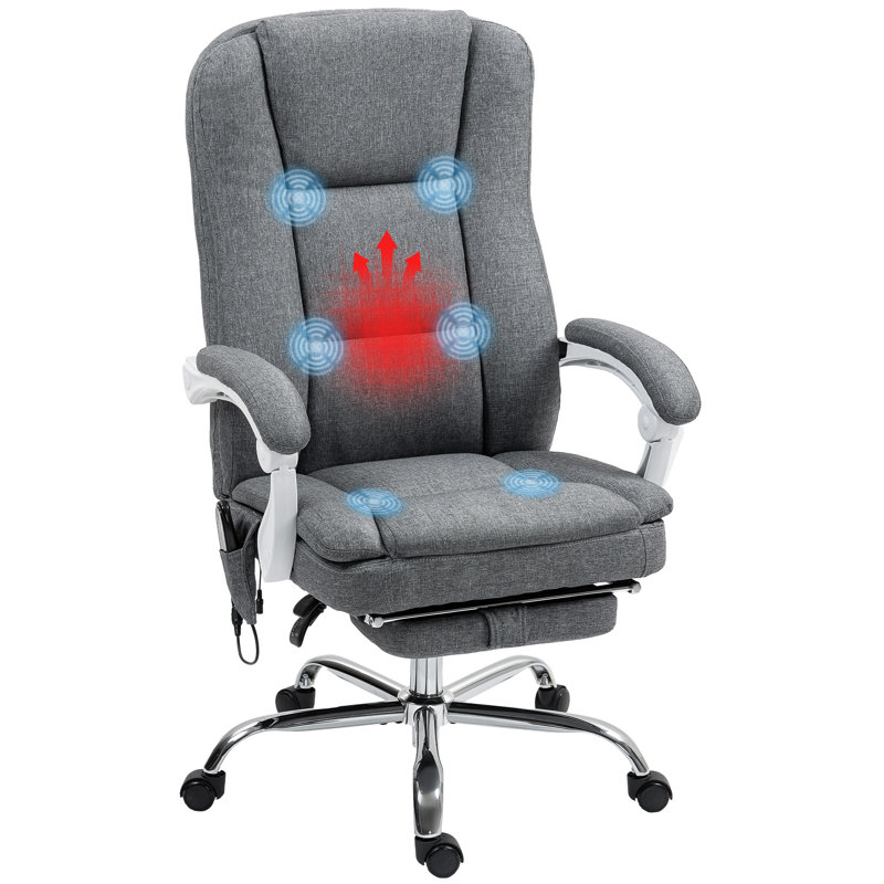 Latitude Run Linen Office Chair