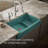 Whitehaven 36" L x 22" W Double Basin Farmhouse/Apron Kitchen Sink-98419492