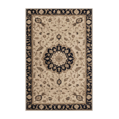 Machine Washable Persian Brown Area Rug