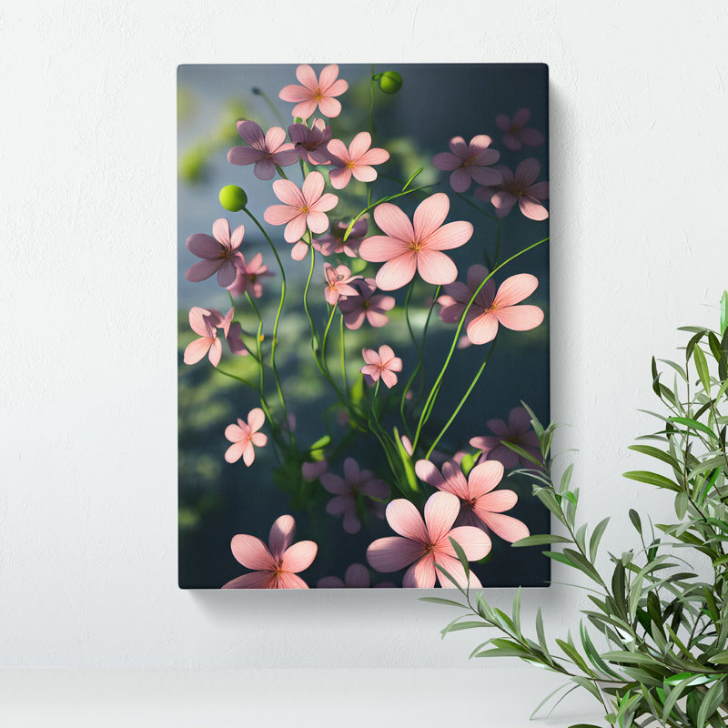 Garden Flowers - Wrapped Canvas Print, 50cm H x 35cm W x 3cm D