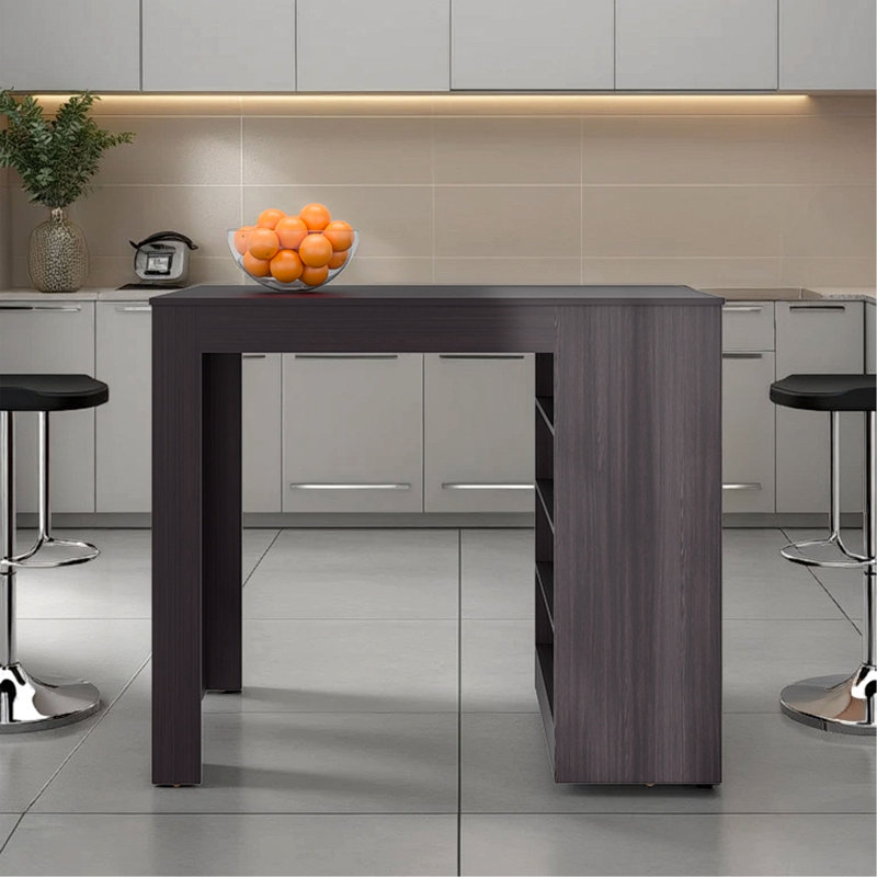 Kitchen Island with Open Storage
