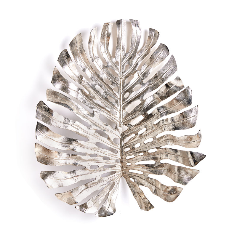 Cast Aluminum Wall Decor, 33" H x 27" W x 10" D, Silver