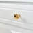 Space - Saving White Dressing Table With Four Leaf Reversible Mirror, Golden Handles, 5 Drawers For Cosmetics, Comfortable Seating Round Of Various Sizes, Stool