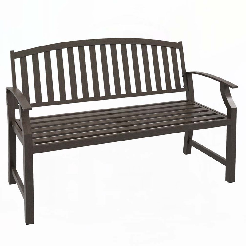 Banc de jardin 46 po, Brun