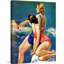 "At the Pool" par John LaGatta, reproduction d'art sur toile tendue-15157576