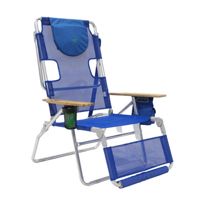 Chaise de plage Ostrich Altitude 3N1 et fauteuil de confort pour dames, bleu