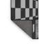 Tapis décoratif à carreaux noirs-1250641823