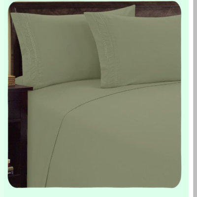Luxury Silky Soft Wrinkle-Resistant Sheet Set - Premier Chain Design Hotel Quality 4 pc Deep Pocket Twin Size - Fade Resistant Up to 16"