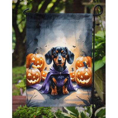Drapeau de jardin chiot Halloween