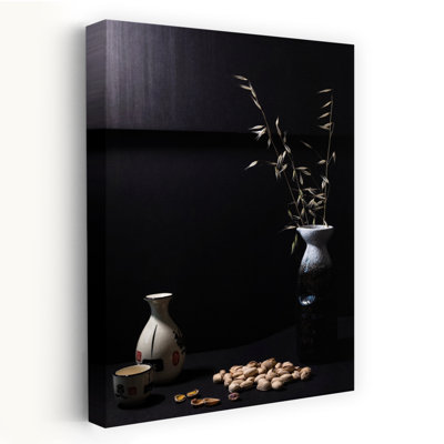 Impression d'art mural contemporain noir foncé
