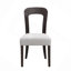 Ensemble de 2 chaises de salle à manger rembourrées avec pieds en bois d'hévéa massif, capacité de poids de 330 lb-1028715102-1028715103