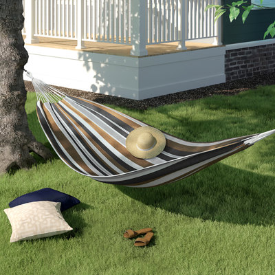 Hamac brésilien en coton tissé 2 personnes Hankins - Oasis