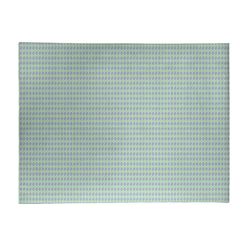 Tapis en losanges à rayures green area, Rectangle 5 pi x 7 pi