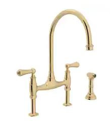 Georgian Era™ Bridge Faucet with Side Spray