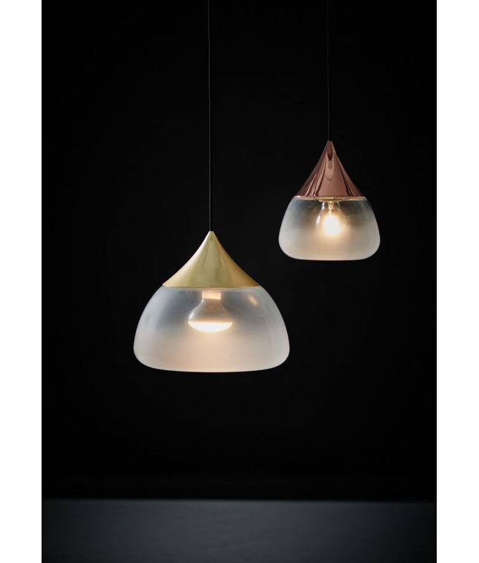 Mist 1 - Light Pendant, Copper, 8.2" H x 7.1" W x 8.3" D